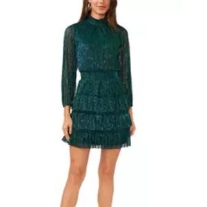 1. State Green Ruffle Dress